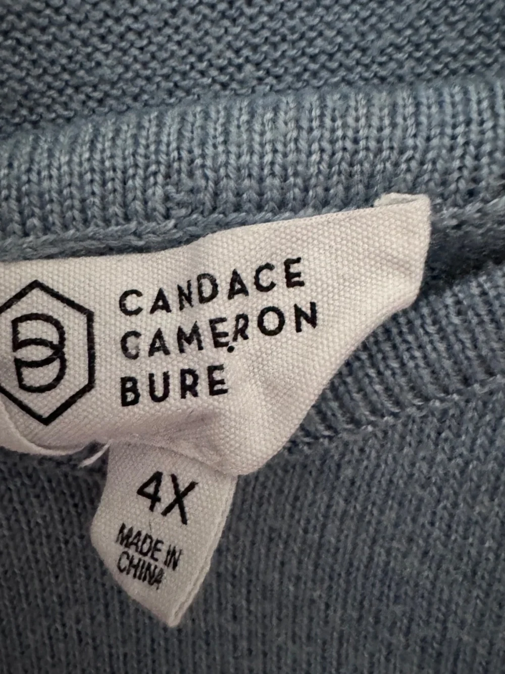 Candace Cameron Bure Button down cardigan and sweater tank Size 4X EUC